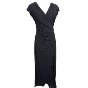 Vintage Tadashi | Saks Fifth Avenue | Black Midi to Maxi Dress | Sz 6